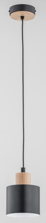 Lampa wisząca ALFA IVO CZARNA 1xE27 13cm | 60733