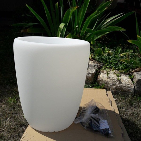 Ozdobna świecąca donica FLOWERPOT S 41cm 9711