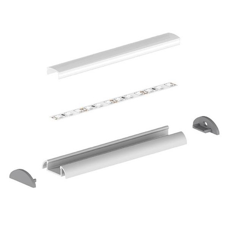 Profil LED P2-1 200cm szer. 13 | do osłonek C1/C4 | biały