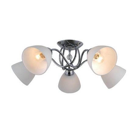 Lampa sufitowa Lugano szer. 50cm 5xE27 | chrom