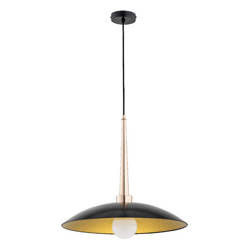 Lampa wisząca ALFA VELIAN CZARNA 1xE27 48cm | 60918