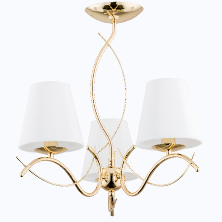 Lampa sufitowa ALFA MONZA ZŁOTA 3xE14 68cm | 27613