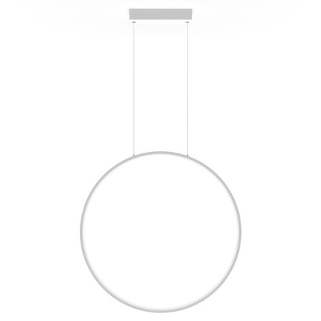Lampa wisząca MIRROR, duża, biała, 50W LED, barwa ciepła 3000K, IP44