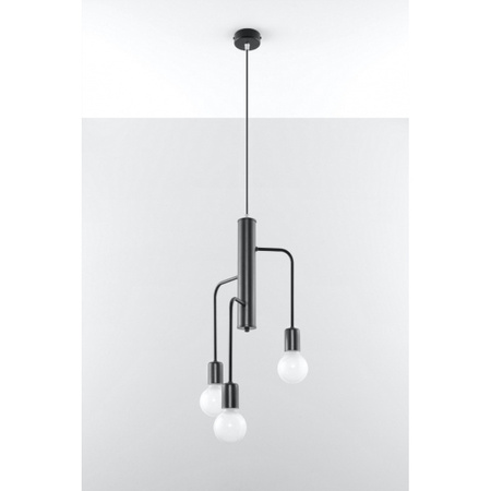 Lampa wisząca DUOMO 3M SL.0302 czarna 3xE27