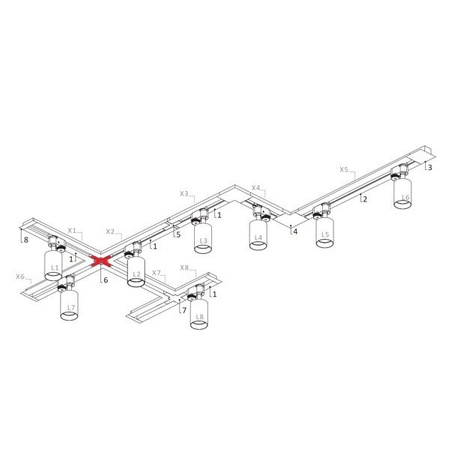 Łącznik PROFILE RECESSED x CONNECTOR czarny