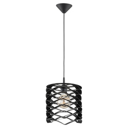 Lampa wisząca ALFA SPIKE CZARNA 1xE27 24cm | 60559