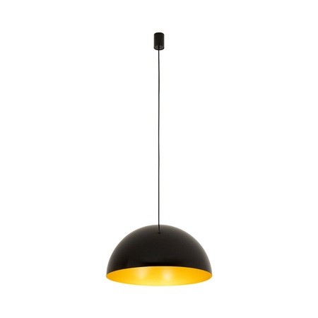 Lampa wisząca HEMISPHERE SUPER L BLACK-GOLD śr. 50cm 4xGX53 | czarny/złoty