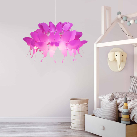 Lampa FARFALLA różowa 50cm