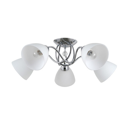 Lampa sufitowa Lugano szer. 50cm 5xE27 | chrom
