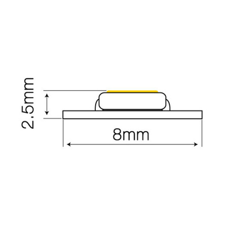 Taśma LED line 600 SMD2835 12V 2700K 9,6W rolka 5m | ciepła