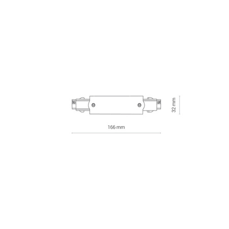 Łącznik wzdłużny / zasilania CTLS POWER STRAIGHT CONNECTOR WHITE biały 8707