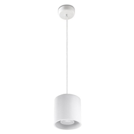 Lampa wisząca Sollux ORBIS 1 aluminium biały 12W LED, SL.0053