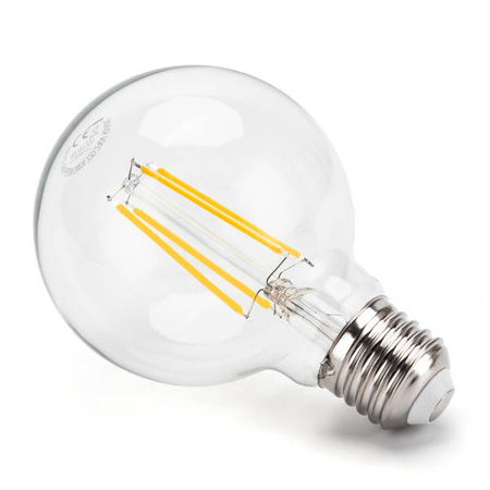 Żarówka FILAMENT LED E27 4W ciepła 2700K G80