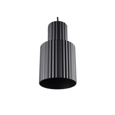 Lampa wisząca Tokio 1, duża, czarna, 1x60W E27