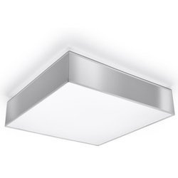 Plafon Sollux HORUS 45 Lampa sufitowa PVC, Stal, szary 3 x 15W LED, SL.0140