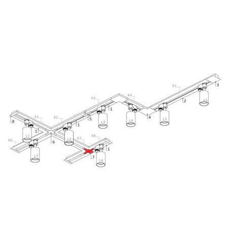 Łącznik PROFILE RECESSED T ONNECTOR czarny 8835