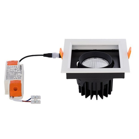 Lampa sufitowa wpuszczana DIA 30W LED 4000K | biały czarny 8718