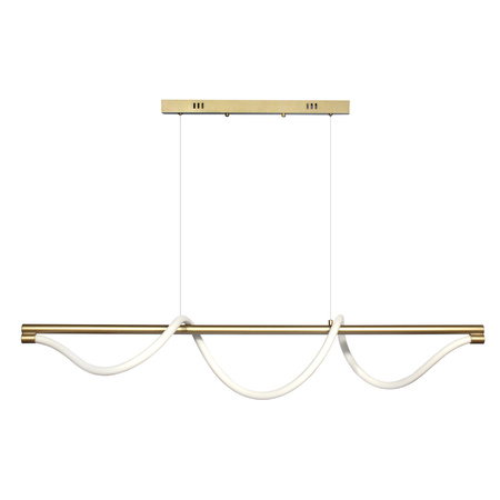 Lampa wisząca Serpente DDXZ004 GŁADKI 120cm LED 55W CCT + pilot | złoty