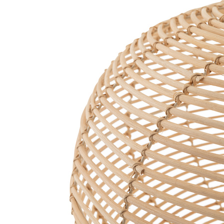 Lampa wisząca RATTAN L śr. 79cm E27 | naturalne drewno/biały