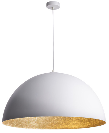 Lampa wisząca SFERA biało - złota 35cm