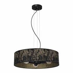 Lampa wisząca SATINO, czarny/złoty, 3x60W E27, MLP7320