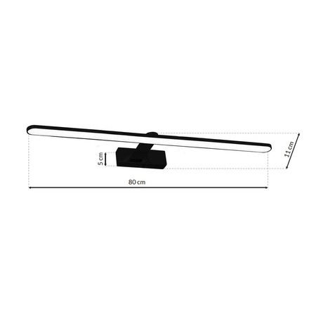 Kinkiet SPLASH BLACK 16W LED 80cm ML5723