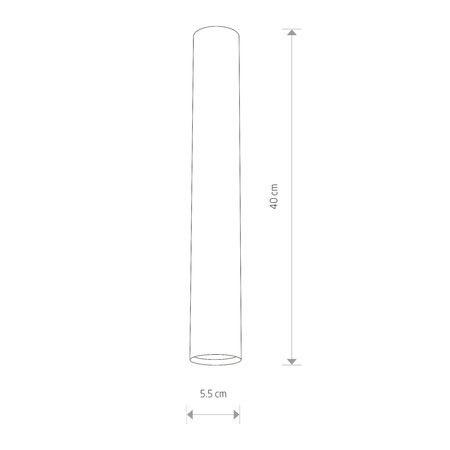 EYE white L SPOT SUFITOWY 40cm biały 5471