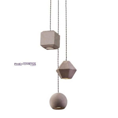 Betonowa lampa GEOMETRIC III 9695 zwis 130cm 9695