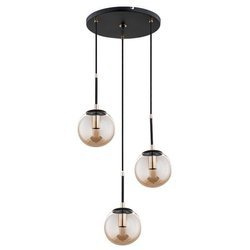 Lampa wisząca ALFA SEBIA CZARNA 3xE14 36cm | 61083