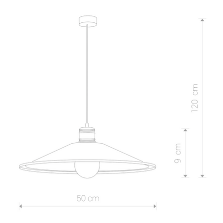 Lampa loft wisząca GARRET M śr. 50cm