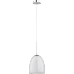 Lampa wisząca ALFA RONDA BIAŁA 1xE27 18cm | 9122