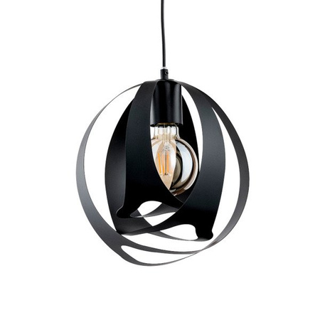 Nowoczesna lampa WAVE BLACK 28cm