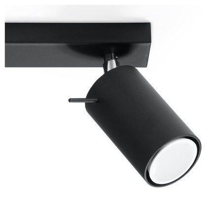 Plafon RING 3  punktowy Stal kolor czarny 12W LED, SL.0093