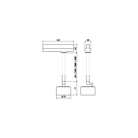 Lampa ARDIZONE TRACK S75 TR S 9,2W ciepła 3000K wys.4,5cm | czarny