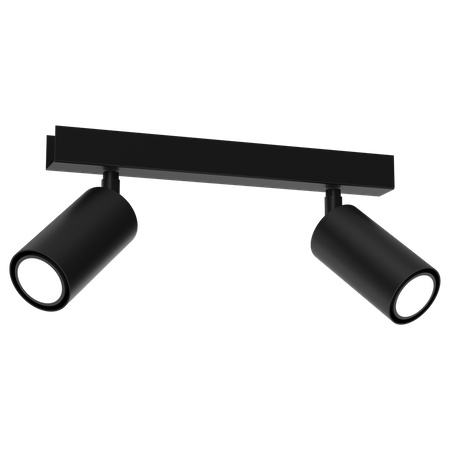 Lampa sufitowa HUDSON, MLP8795, czarna, 2x8W GU10