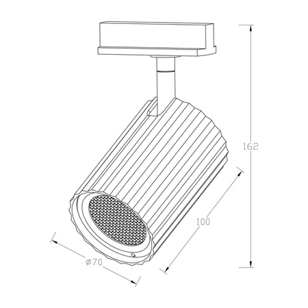 Tokio reflektor do szyn 1F czarny, 1x50W GU10