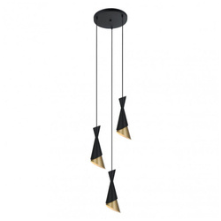 Lampa wisząca Malia wys. cał. 128cm 3xE27 | czarny