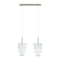 Lampa wisząca listwa CREO chrom/biały szer. 43cm