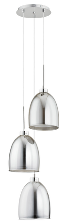 Lampa wisząca ALFA RONDA CHROM 3xE27 34cm | 60143