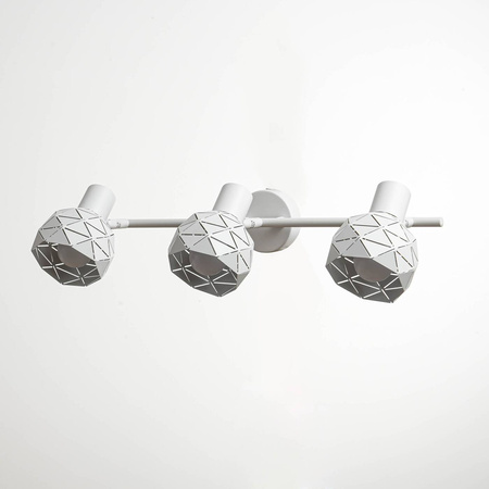 Nowoczesny spot sufitowy biały REUS 3 pkt.