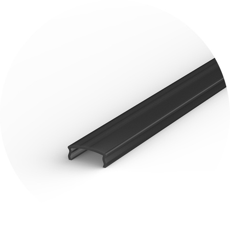 Osłonka C1 na klik 100cm do profili LED | czarny