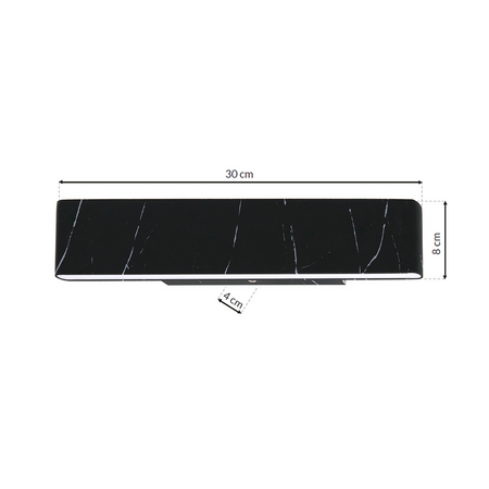 kinkiet PIERCE BLACK 12W LED ML6471