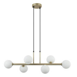 Lampa wisząca OLBIA wys. cał. 88cm 6xG9 | złoty