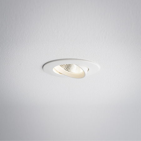 Lampa podtynkowa EGINA LED szer. 11cm 10W barwa ciepła 3000K | biały