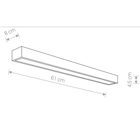 Kinkiet KAGERA LED M chrom 61cm