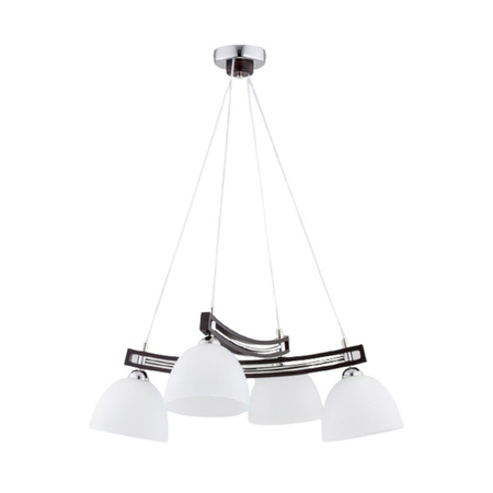 Lampa sufitowa do salonu DELFI 4xE27 wys. 80cm | czarny