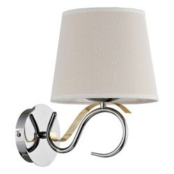 Nowoczesna lampa ścienna SANDRA I chrom śr. 26cm