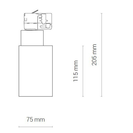 Reflektor do szyny CTLS NEA LED 30W 3000K | biały 8753