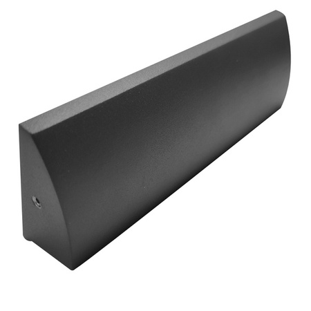 Zewnętrzna lampa natynkowa na murek STEP 10W 4000K | antracyt