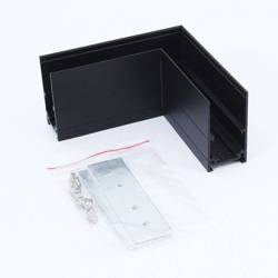 Łącznik kątowy do szyn magnetycznych natynkowych 48V | czarny